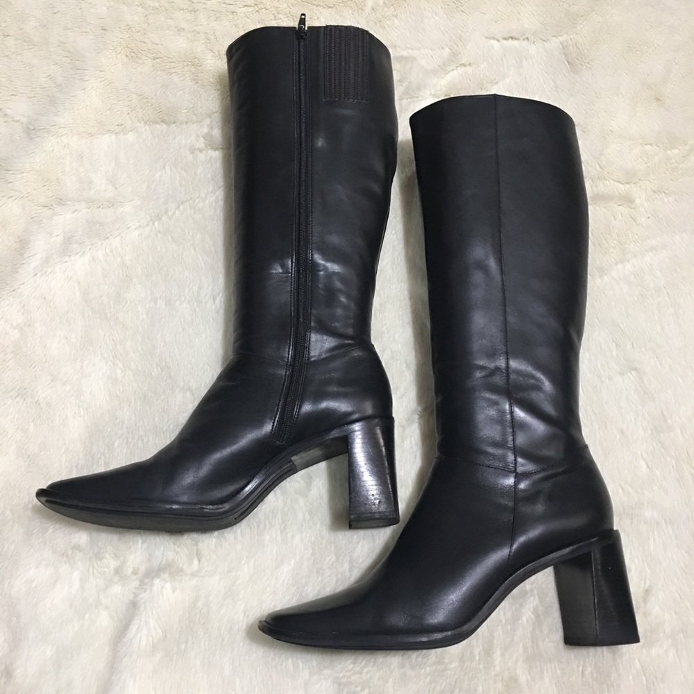 Women’s Rockport Black Tall Leather Dress Boots